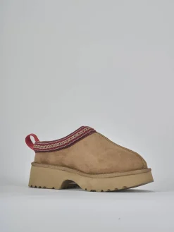 Stivaletti tacco 3cm camoscio marrone