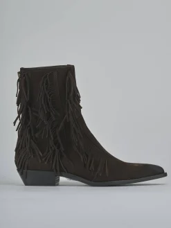 Stivaletti tacco 3cm camoscio testa