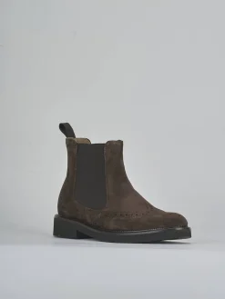 Stivaletti tacco 2cm camoscio testa