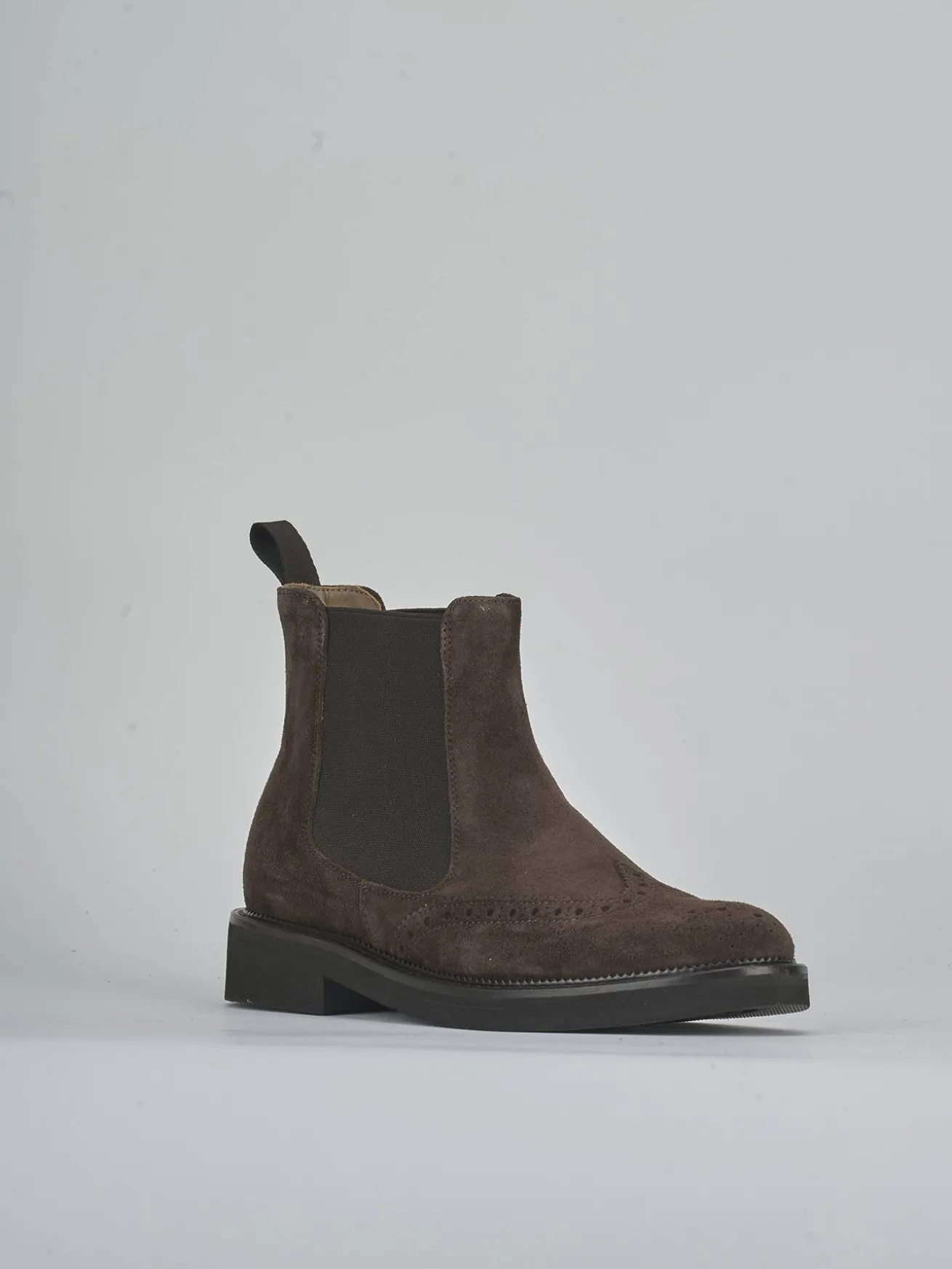 Stivaletti tacco 2cm camoscio testa