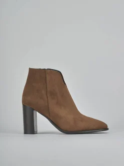 Stivaletti tacco 9cm camoscio testa