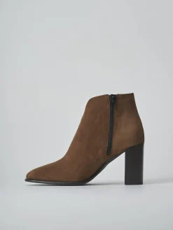 Stivaletti tacco 9cm camoscio testa