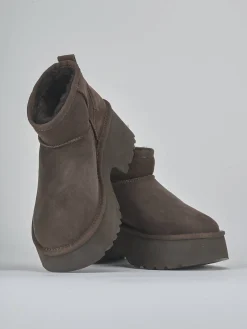 Stivaletti tacco 3cm camoscio testa