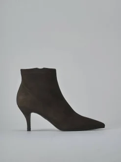 Stivaletti tacco 7cm camoscio testa