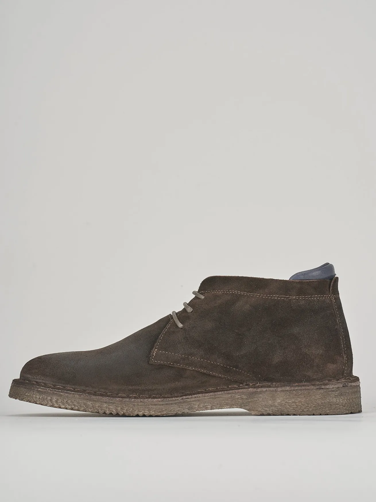 Stivaletti tacco 1cm camoscio testa