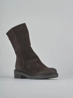 Stivaletti tacco 3cm camoscio testa