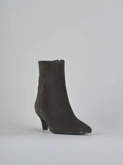 Stivaletti tacco 5cm camoscio testa