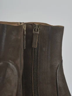 Stivaletti tacco 9cm camoscio testa