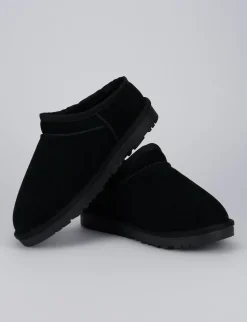 Stivaletti tacco 1cm camoscio nero