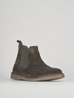 Stivaletti tacco 1cm camoscio testa