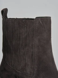 Stivaletti tacco 7cm camoscio testa