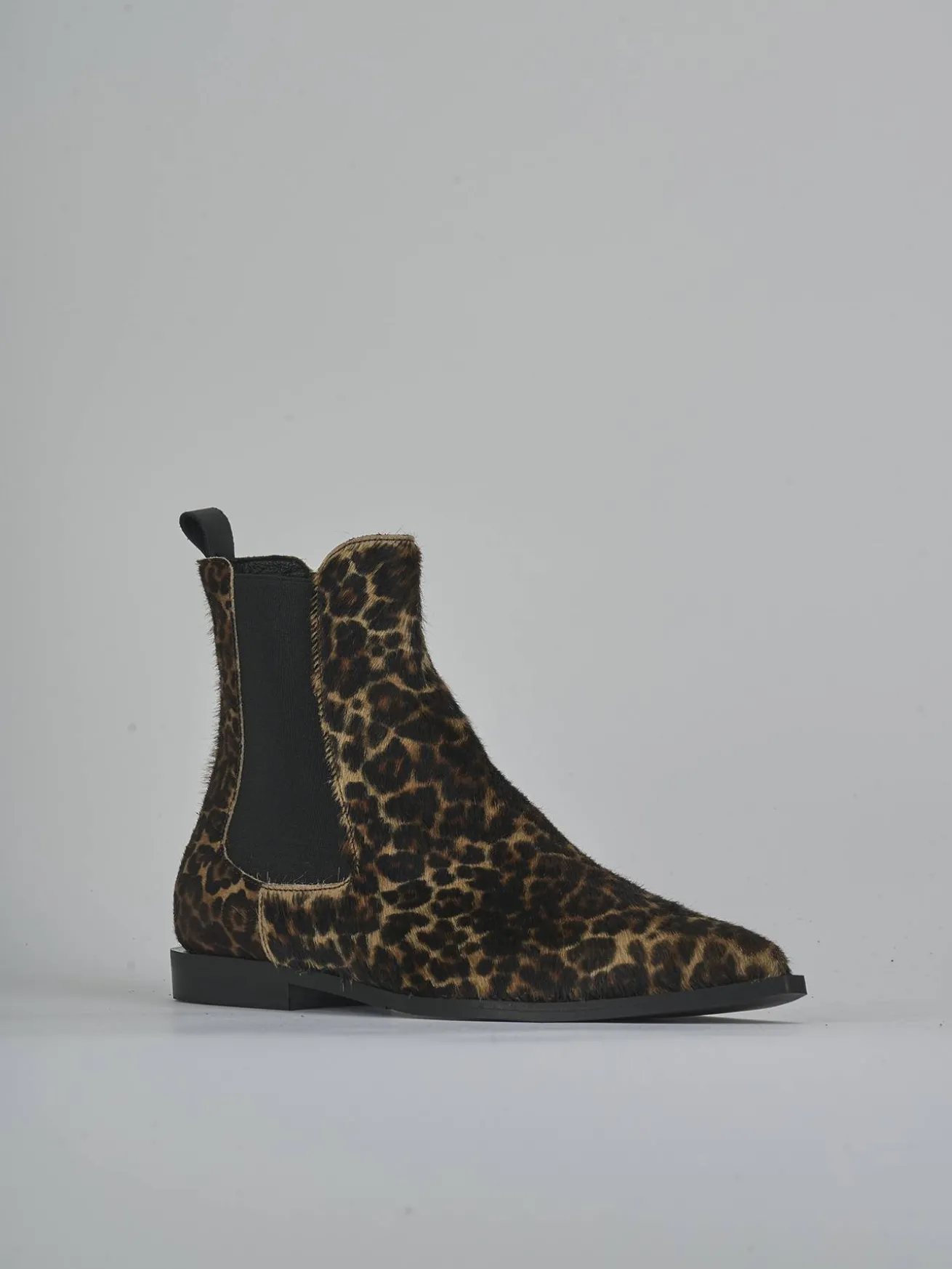 Stivaletti tacco 2cm cavallino multicolor