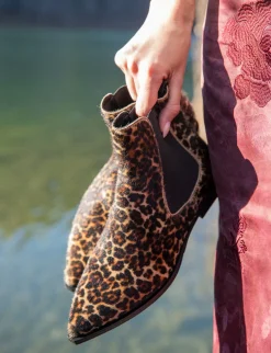 Stivaletti tacco 2cm cavallino multicolor