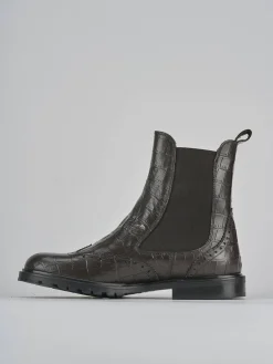 Stivaletti tacco 2cm cocco testa