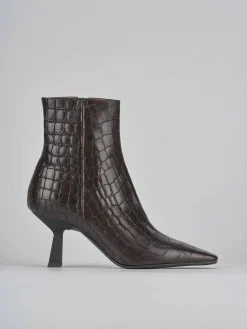 Stivaletti tacco 8cm cocco testa