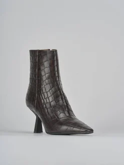 Stivaletti tacco 8cm cocco testa