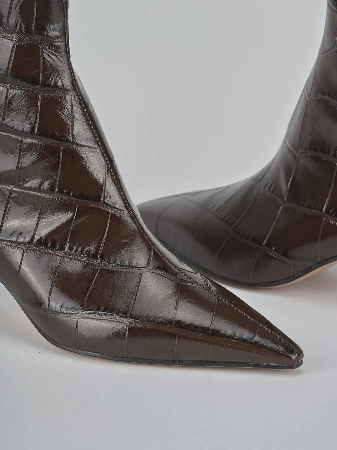 Stivaletti tacco 6cm cocco testa