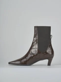 Stivaletti tacco 5cm cocco testa