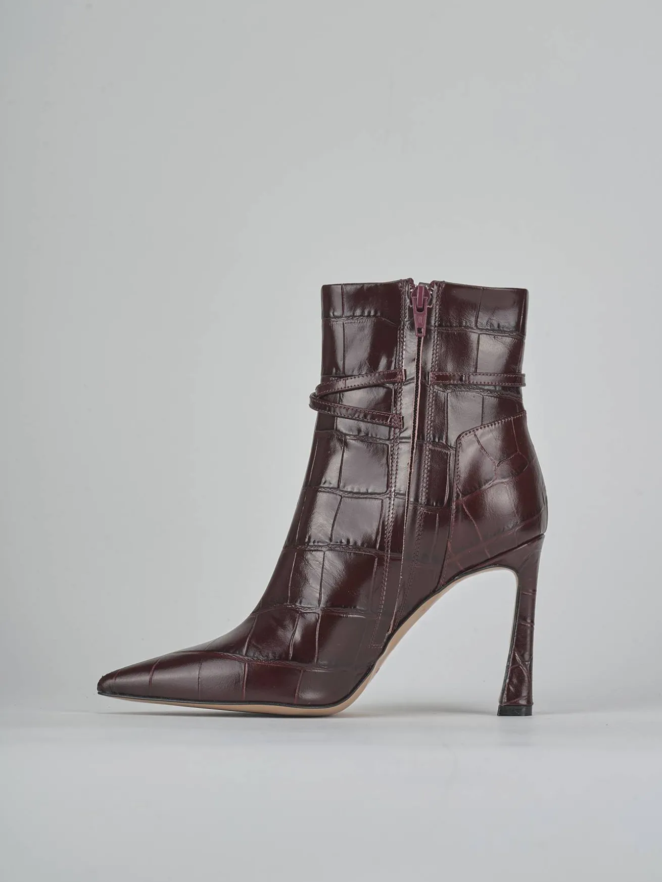 Stivaletti tacco 9cm cocco bordo'