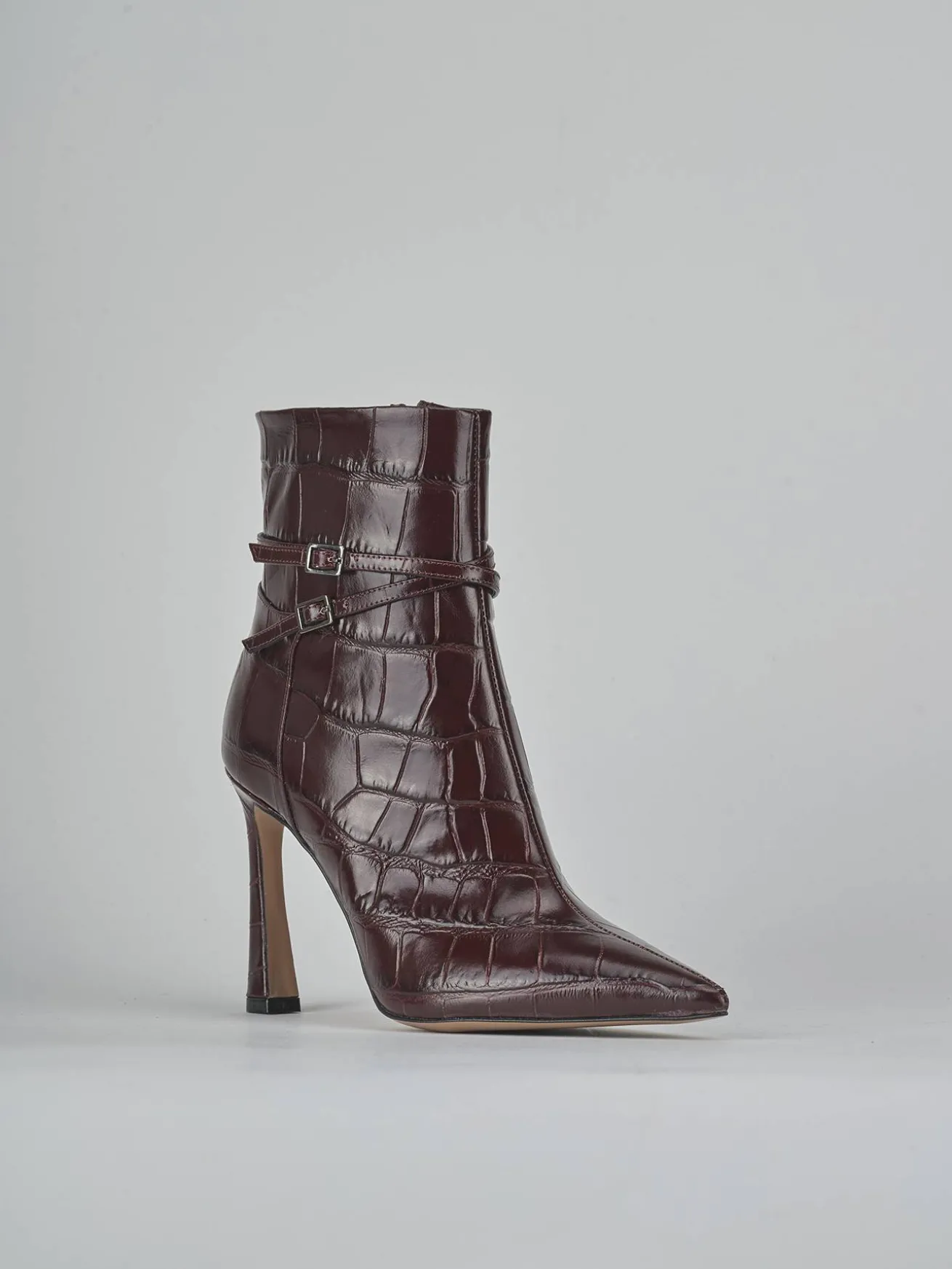 Stivaletti tacco 9cm cocco bordo'