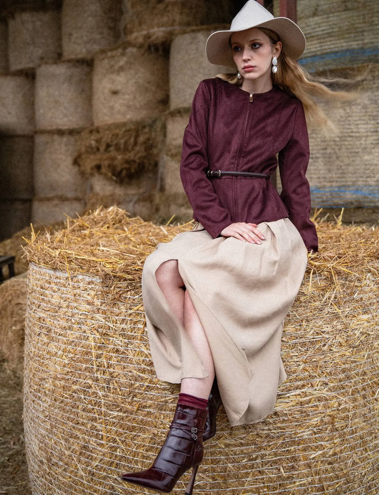 Stivaletti tacco 9cm cocco bordo'