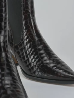 Stivaletti tacco 5cm cocco testa