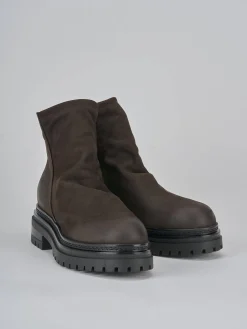 Stivaletti tacco 3cm nabuk testa