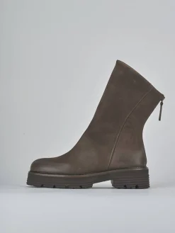 Stivaletti tacco 2cm nabuk testa