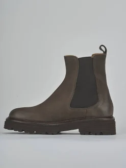 Stivaletti tacco 2cm nabuk testa