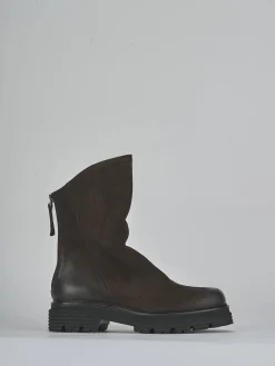 Stivaletti tacco 3cm nabuk testa