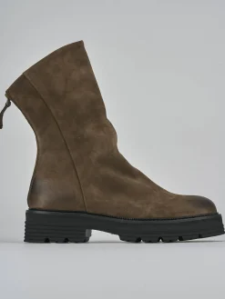 Stivaletti tacco 2cm nabuk testa