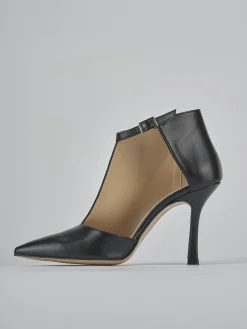 Stivaletti tacco 9cm pelle nero