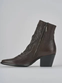 Stivaletti tacco 7cm pelle testa