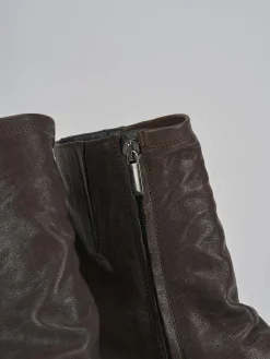 Stivaletti tacco 7cm pelle testa