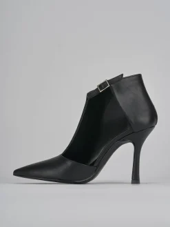 Stivaletti tacco 9cm pelle nero