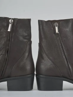 Stivaletti tacco 3cm pelle testa