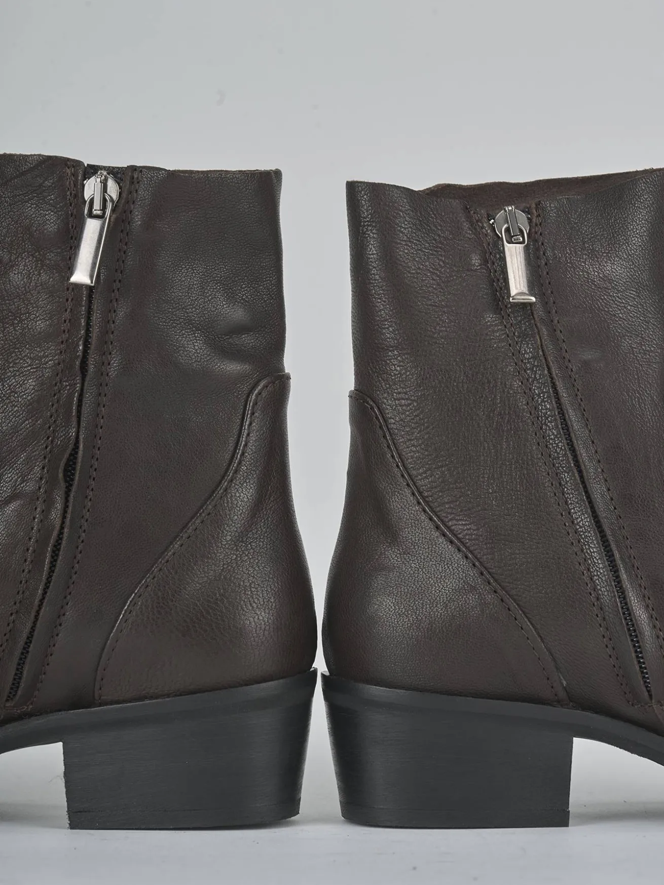 Stivaletti tacco 3cm pelle testa