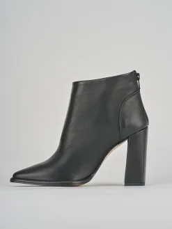 Stivaletti tacco 9cm pelle nero