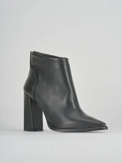 Stivaletti tacco 9cm pelle nero
