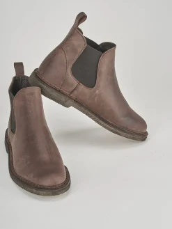 Stivaletti tacco 1cm pelle testa