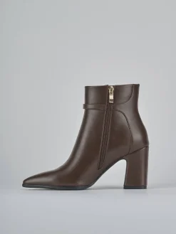 Stivaletti tacco 9cm pelle sostenibile testa