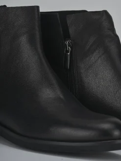 Stivaletti tacco 2cm pelle nero