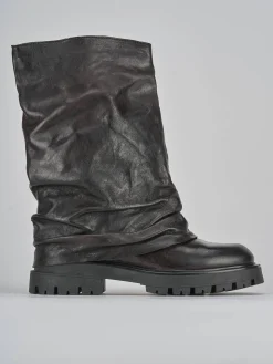 Stivaletti tacco 3cm pelle testa