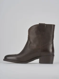 Stivaletti tacco 3cm pelle testa