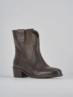 Stivaletti tacco 3cm pelle testa