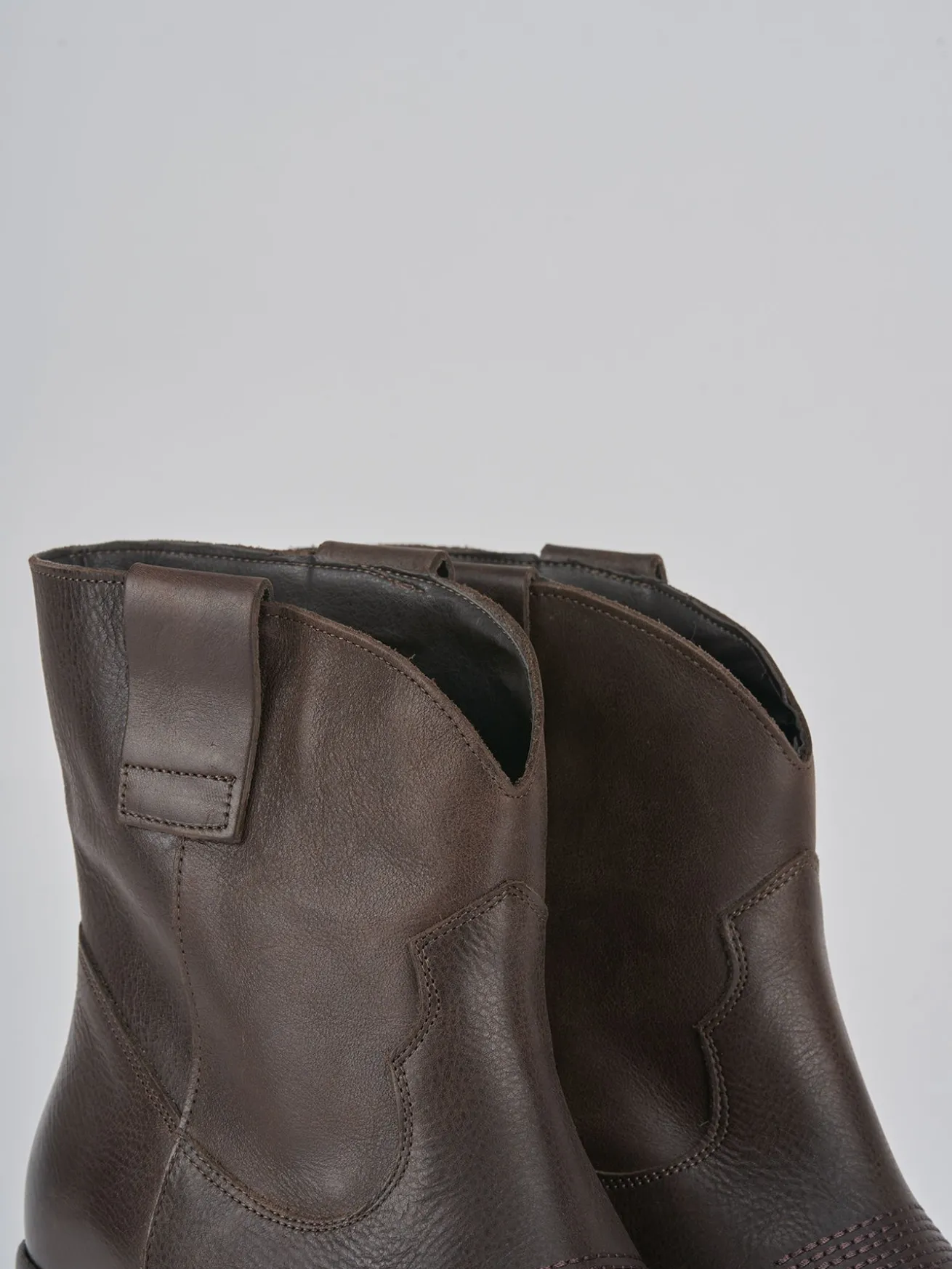 Stivaletti tacco 3cm pelle testa