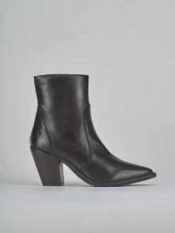 Stivaletti tacco 9cm pelle testa