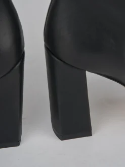 Stivaletti tacco 9cm pelle nero