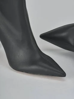 Stivaletti tacco 9cm pelle nero