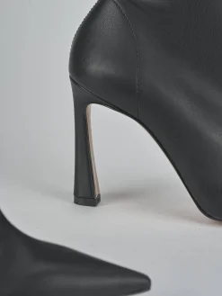 Stivaletti tacco 9cm pelle nero